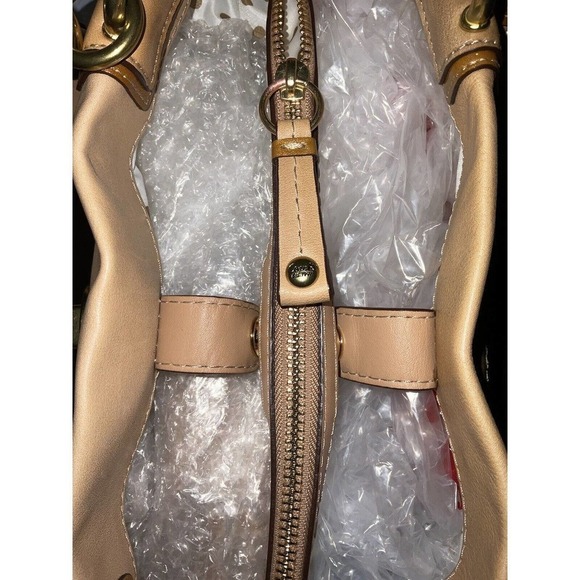 Coach Penelope Beige Leather Turn-lock Carryall Satchel Bag F16531 - Picture 10 of 16